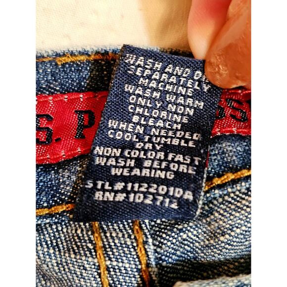 Men’s US Polo ASSN Carpenter Pants Jeans Y2K Vintage 40x30 Baggy Skater - Picture 7 of 8